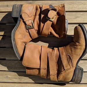 Steve Madden Brown Leather Booties US5.5